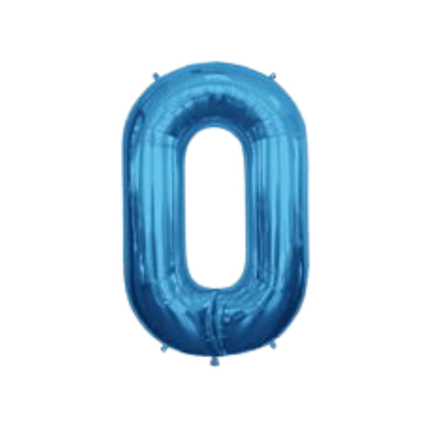 Large Number Blue Foil Balloons 34"