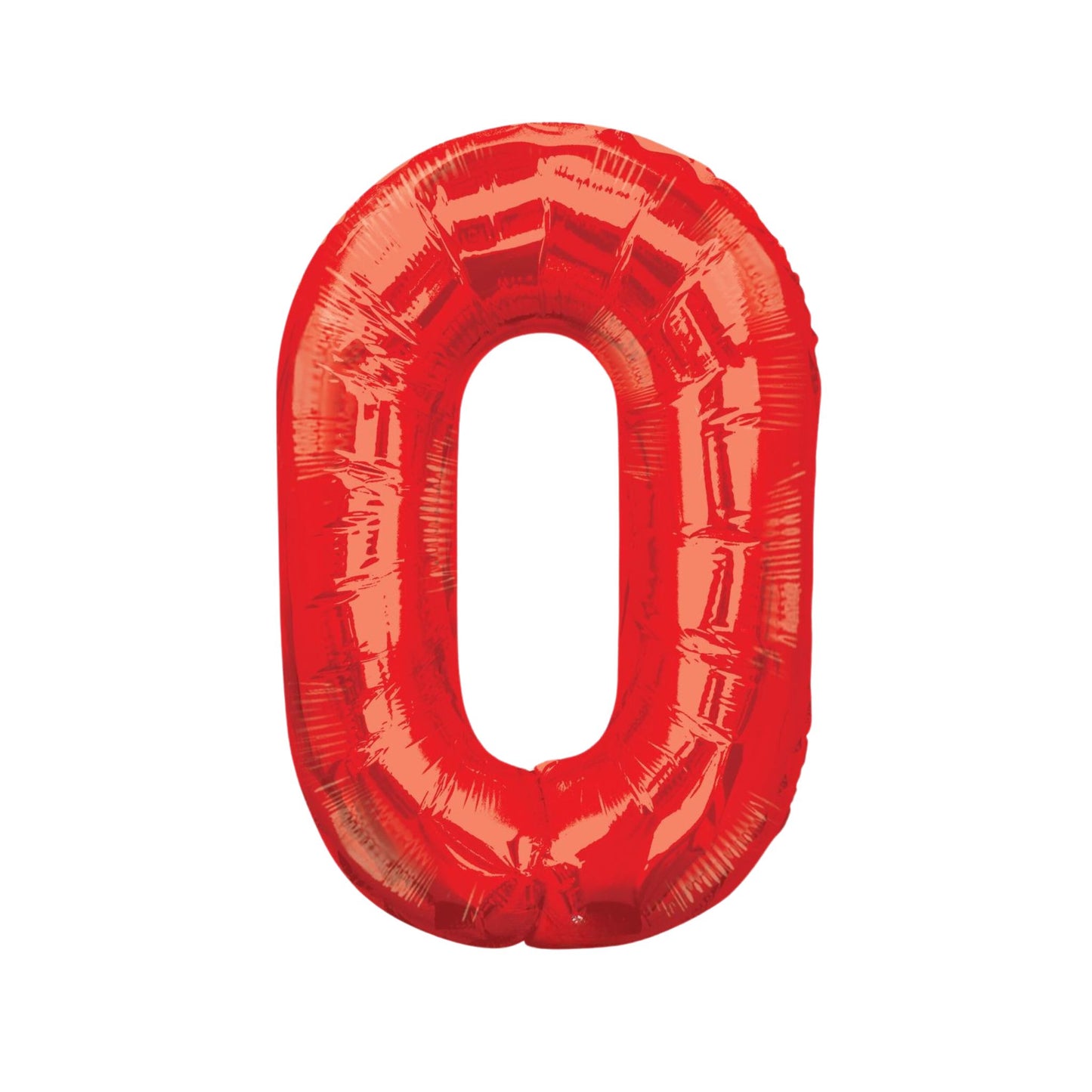Large Number Red Foil Balloons 34"