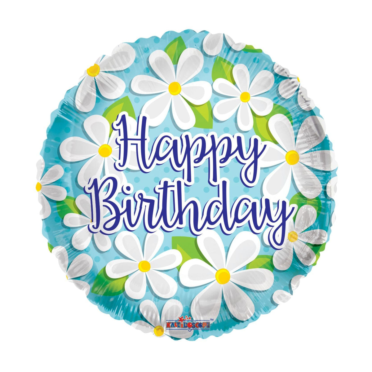 Happy Birthday Daisies Foil Balloon 18"