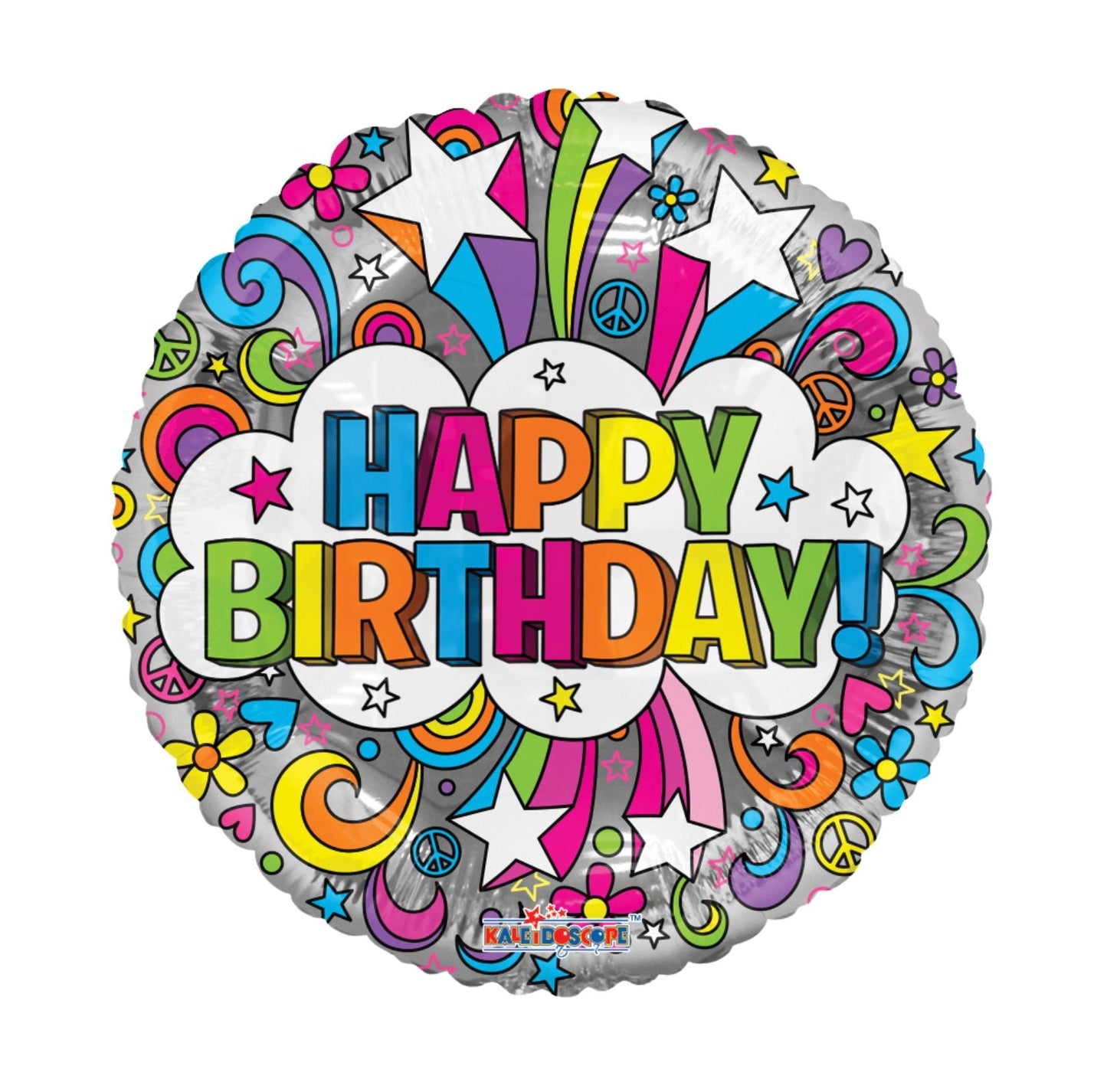 Happy Birthday Groovy Foil Balloon 18"