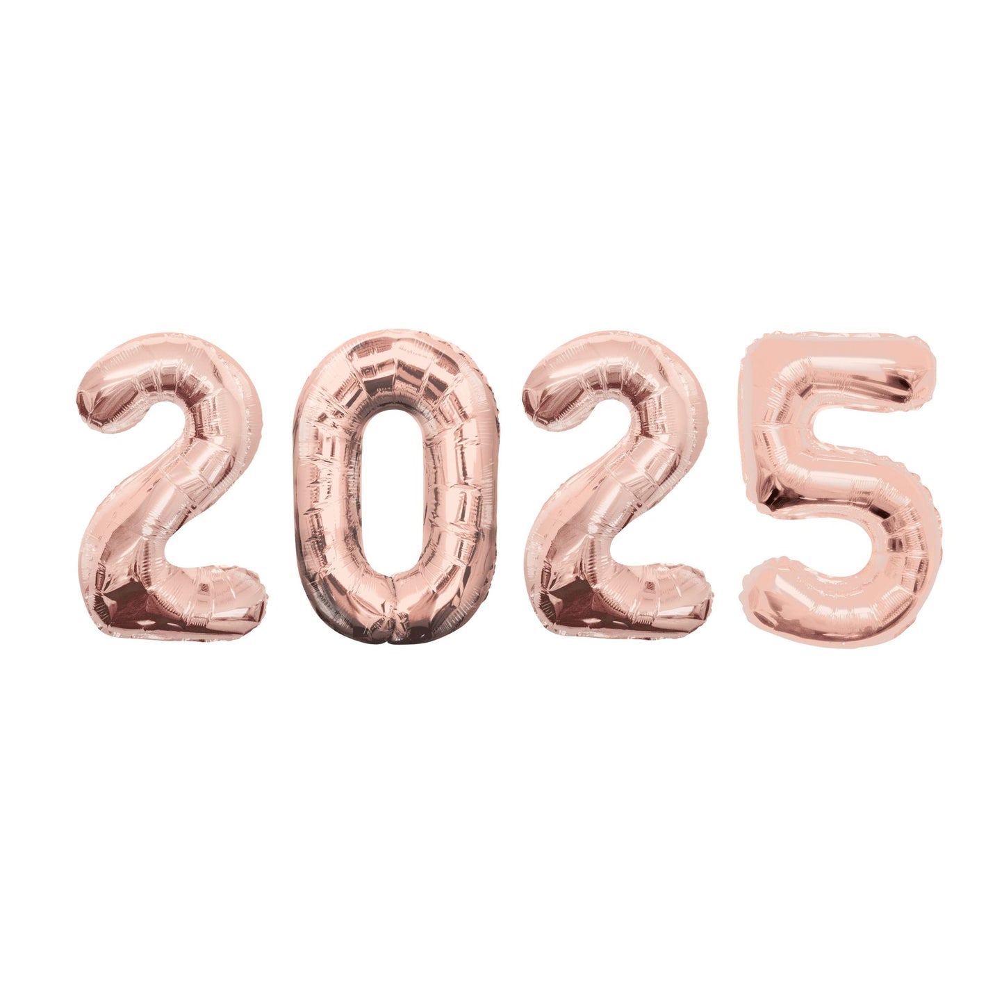 2025 Large Number Rose Foil Balloons 34"
