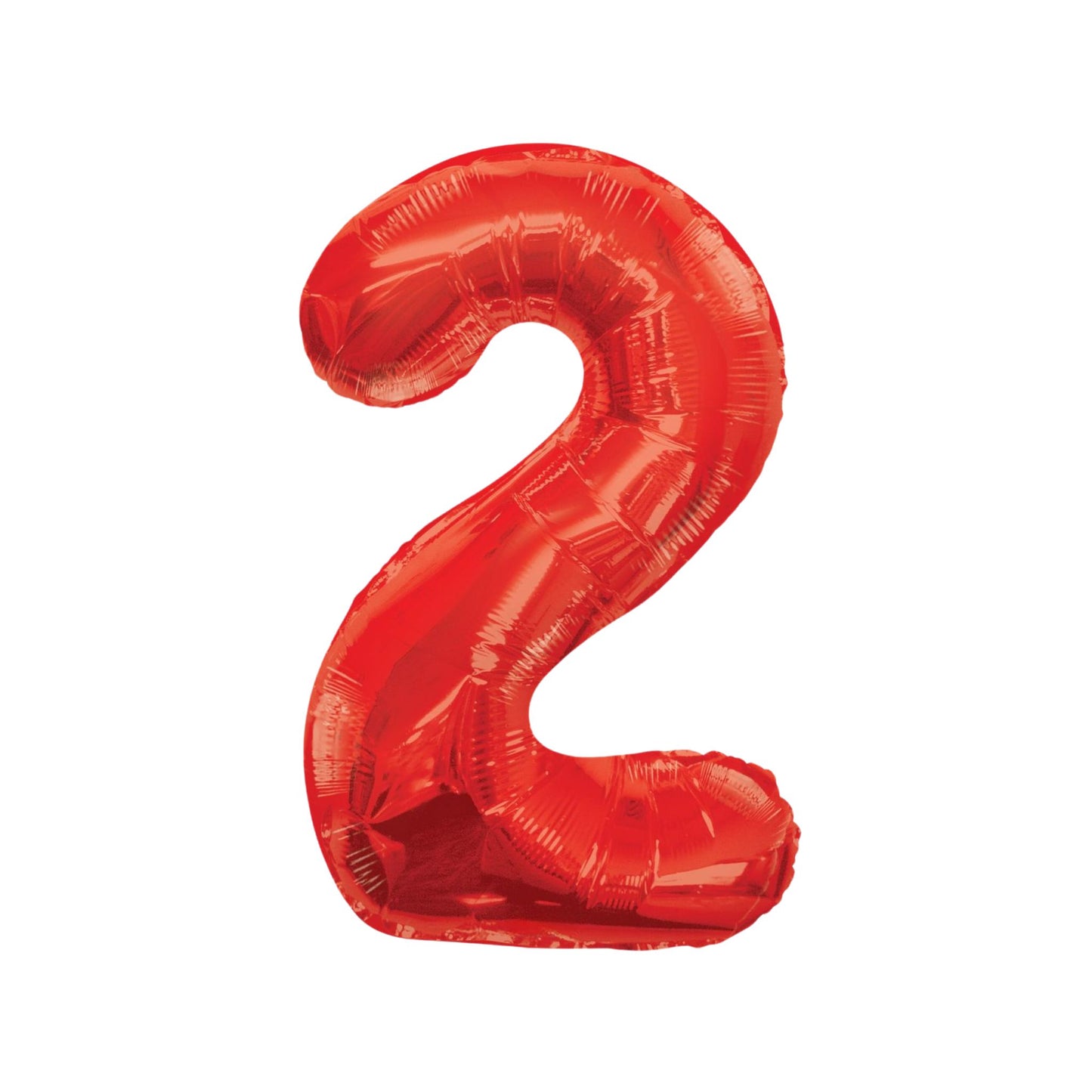Large Number Red Foil Balloons 34"