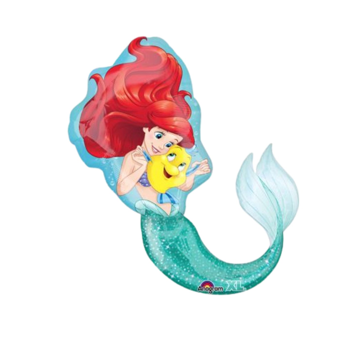 Super Shape Ariel & Flounder Foil Balloon 34"