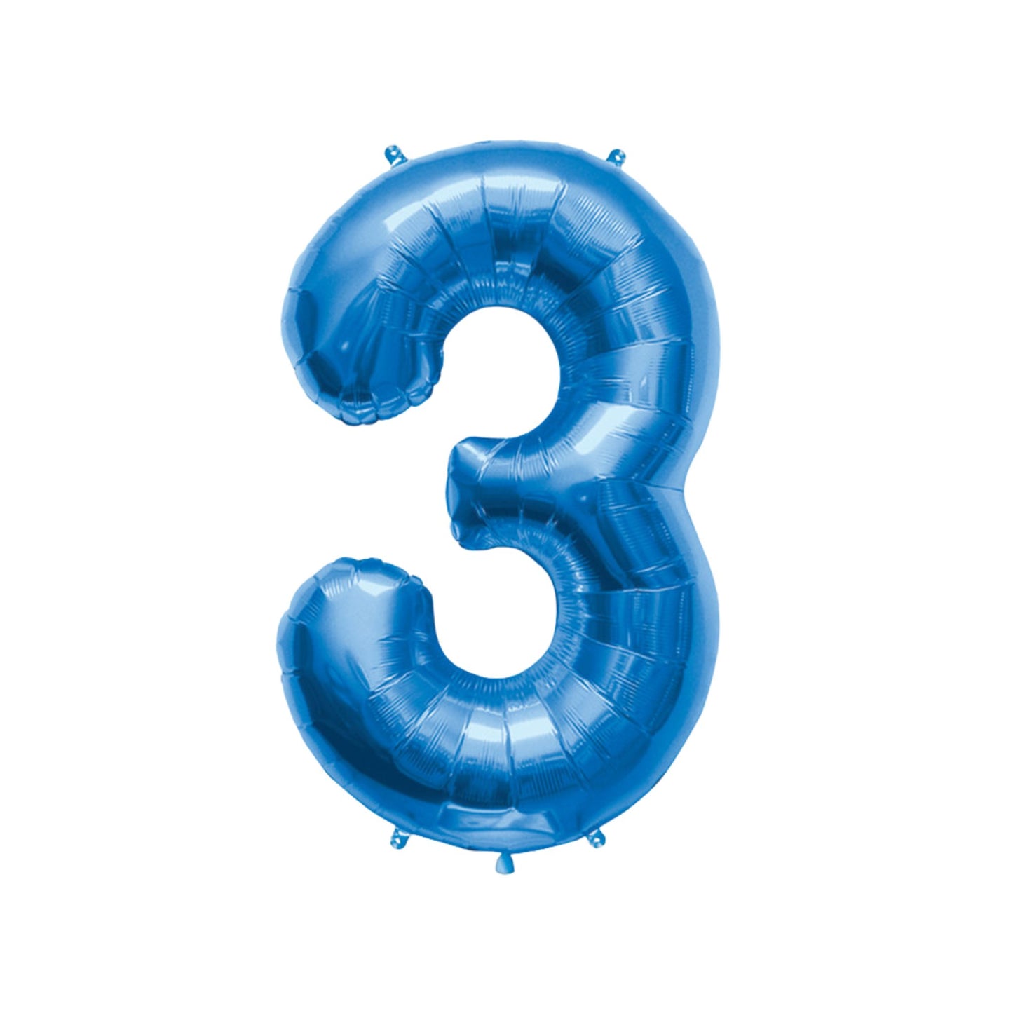 Large Number Blue Foil Balloons 34"