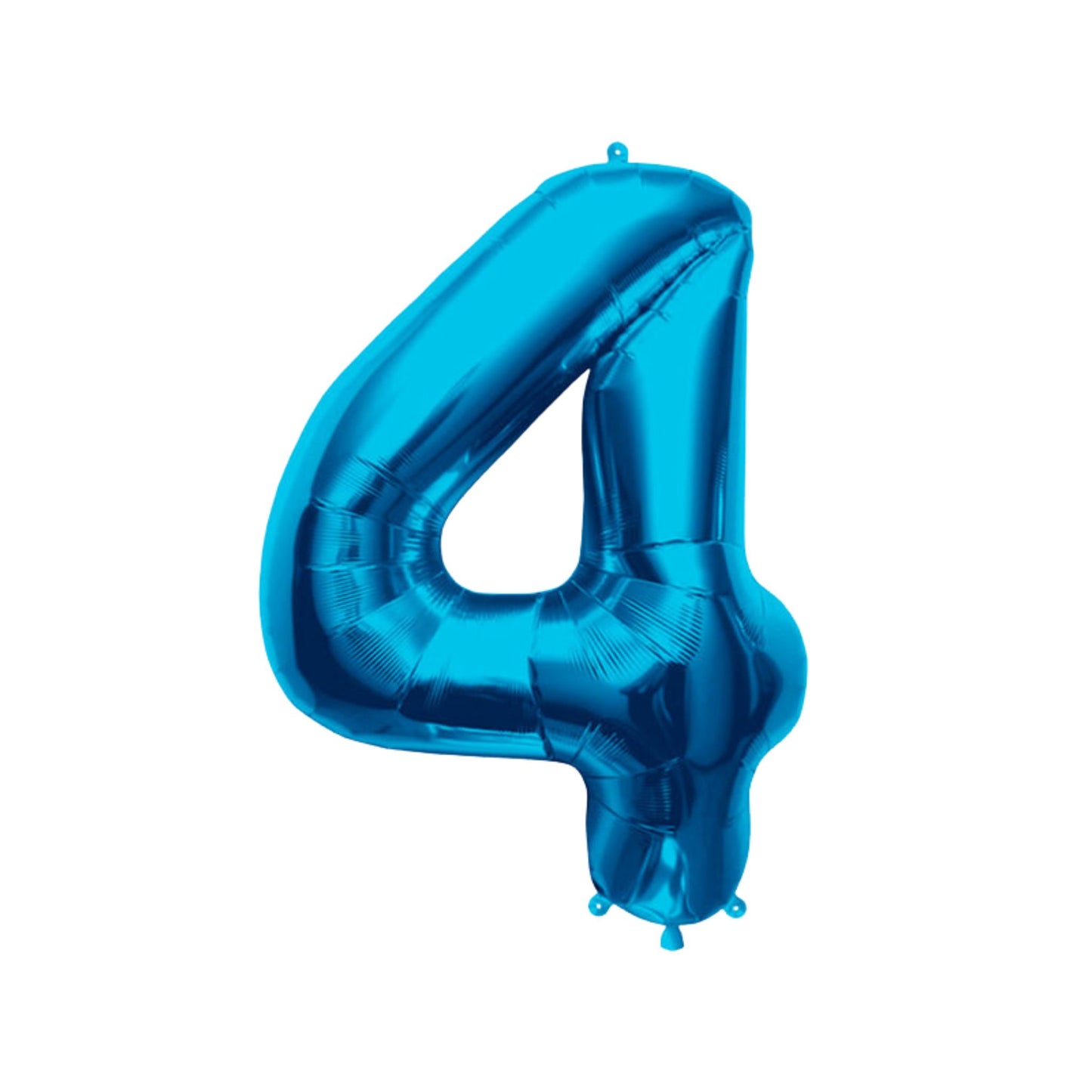 Large Number Blue Foil Balloons 34"