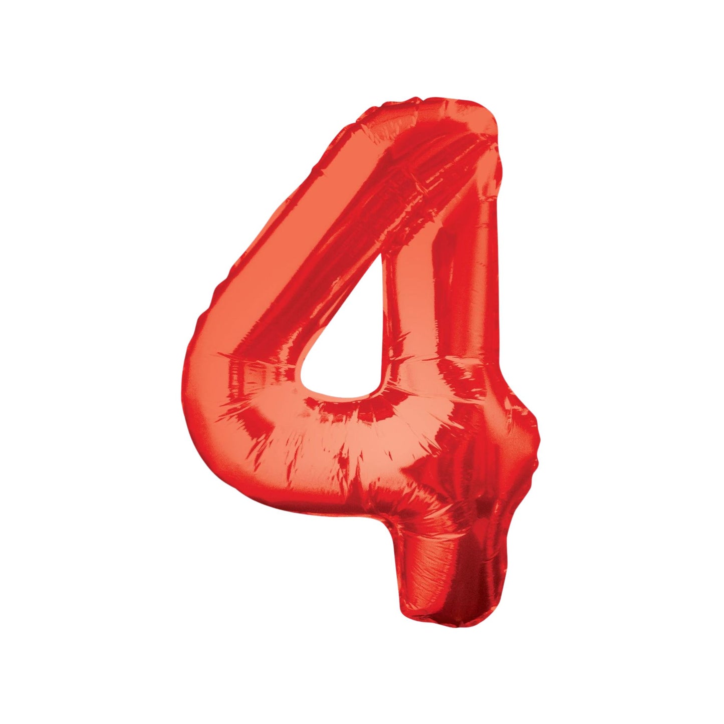 Large Number Red Foil Balloons 34"