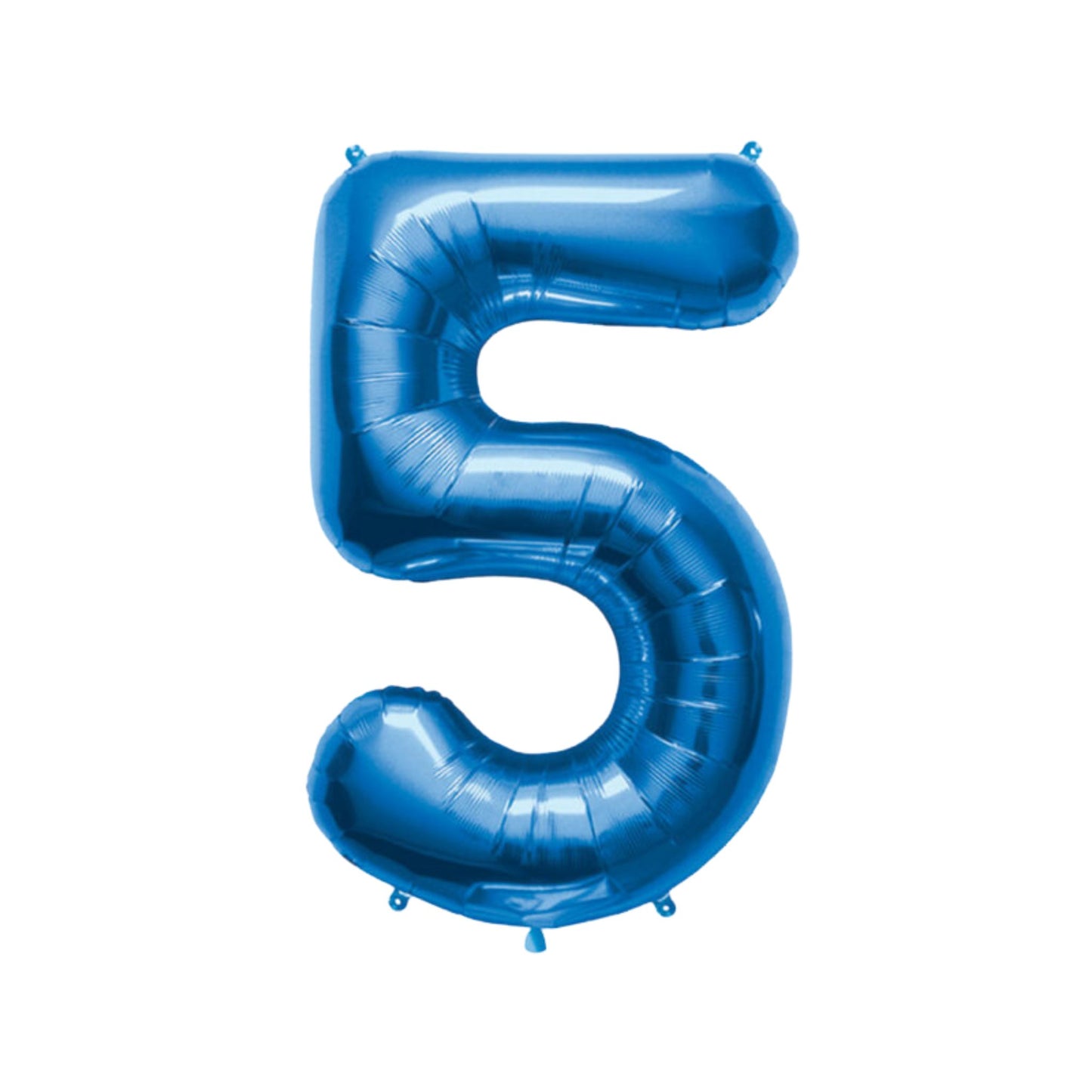 Large Number Blue Foil Balloons 34"