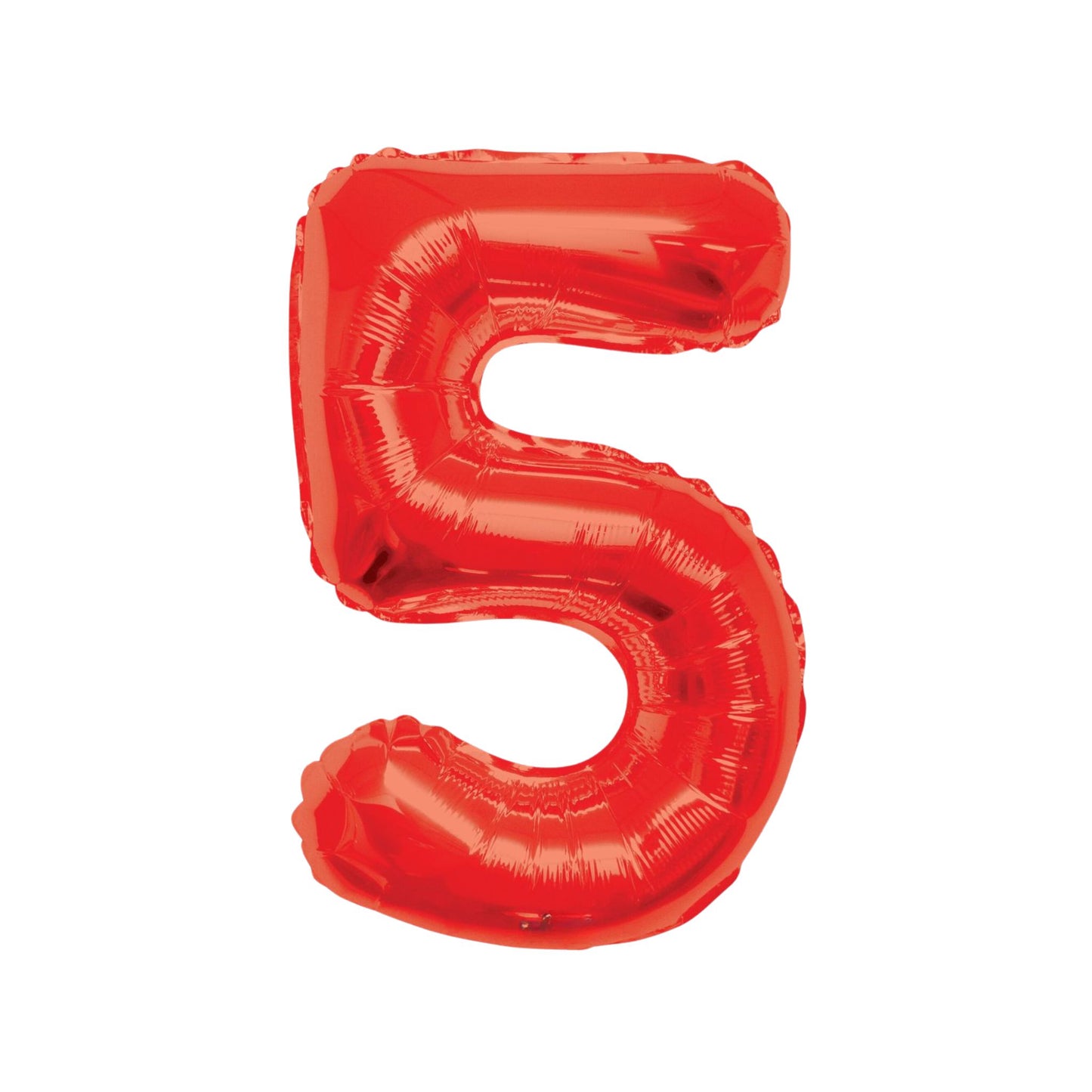 Large Number Red Foil Balloons 34"