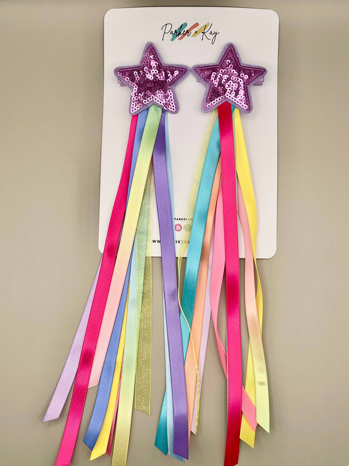 Set of 2 Fairy Princess Strands Hair Clip - Silver & Pastel