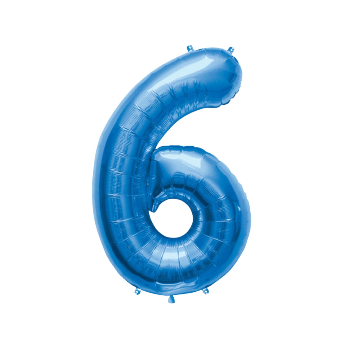 Large Number Blue Foil Balloons 34"