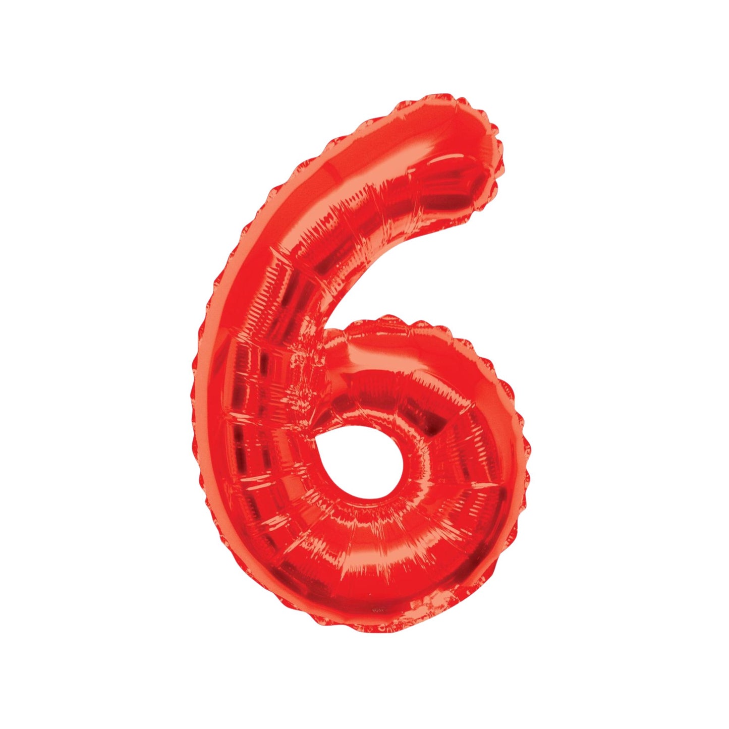 Large Number Red Foil Balloons 34"