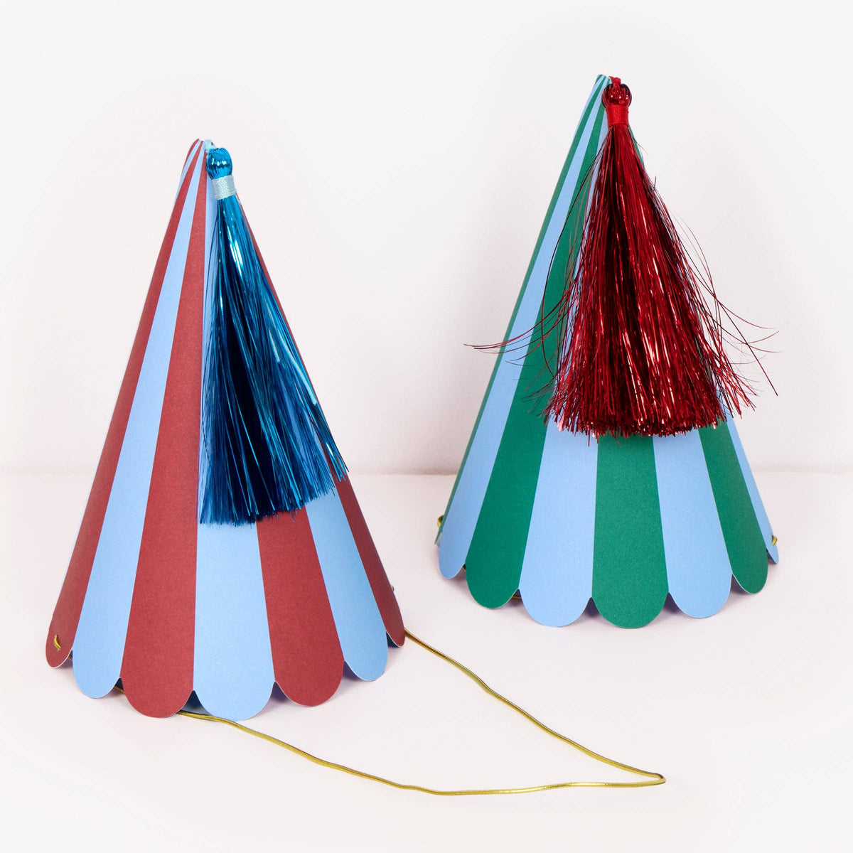 Fun Striped Party Hats