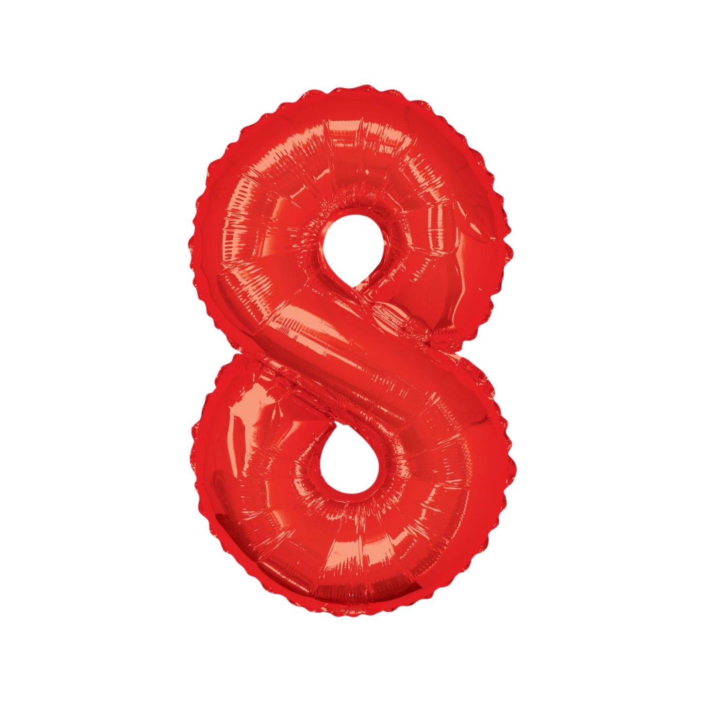 Large Number Red Foil Balloons 34"