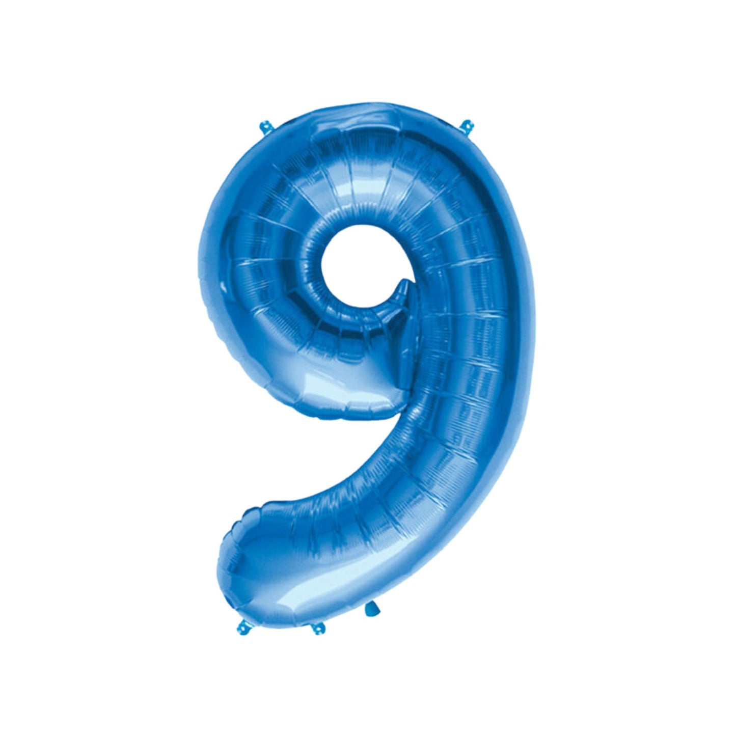 Large Number Blue Foil Balloons 34"
