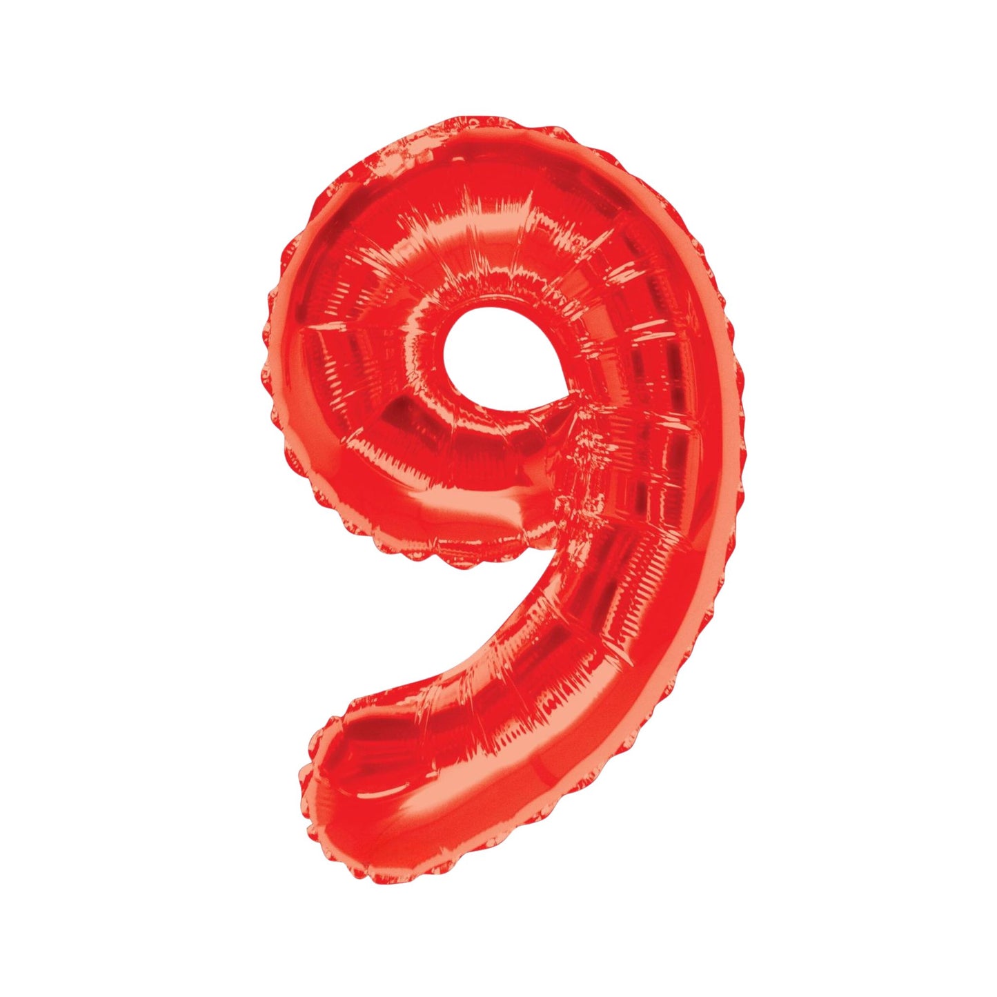 Large Number Red Foil Balloons 34"