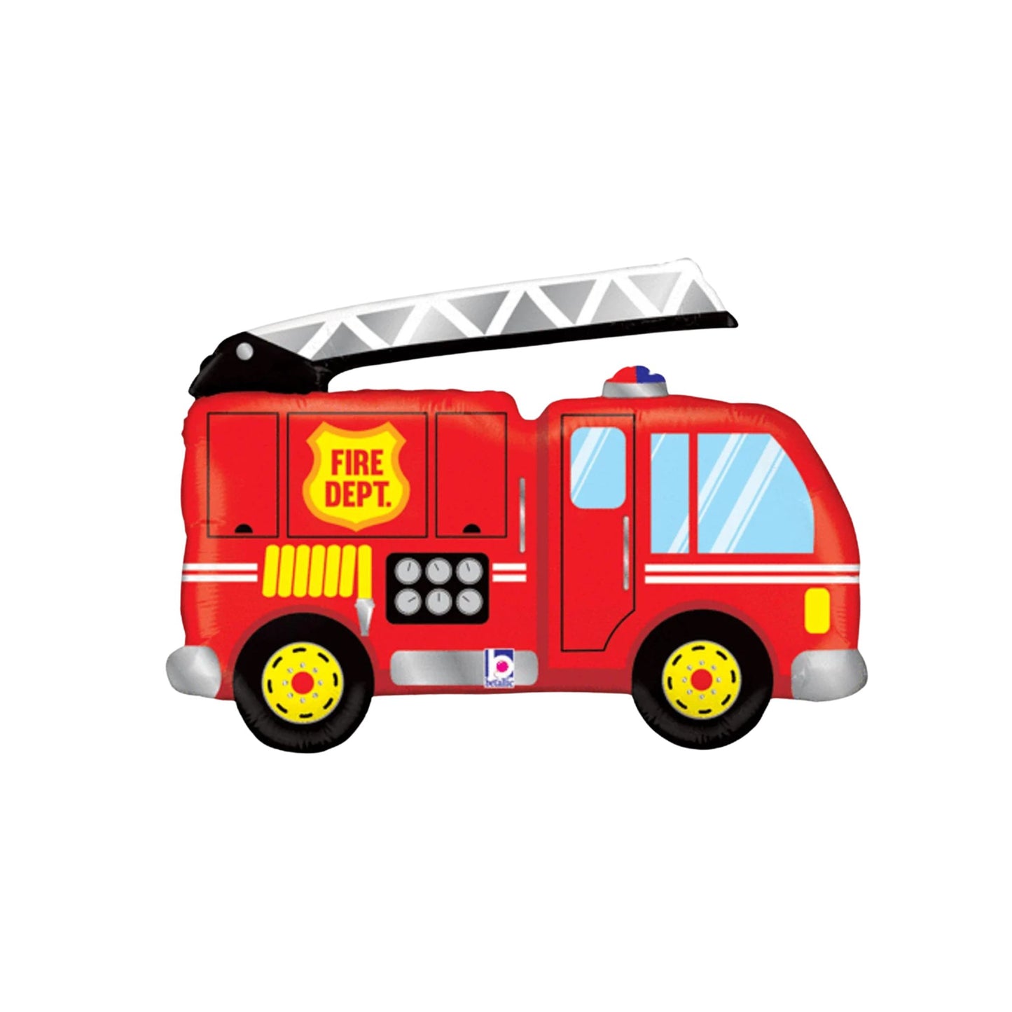 Firetruck Foil Balloon 32"