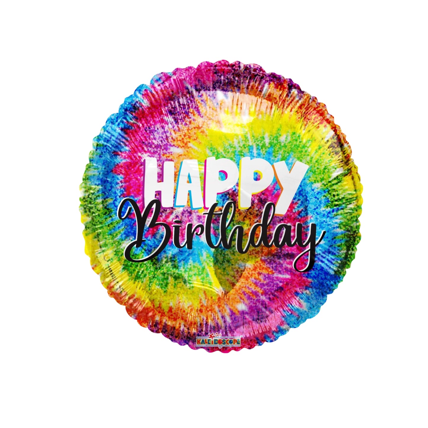 Happy Birthday Tie Dye Helium Foil Balloons 18''