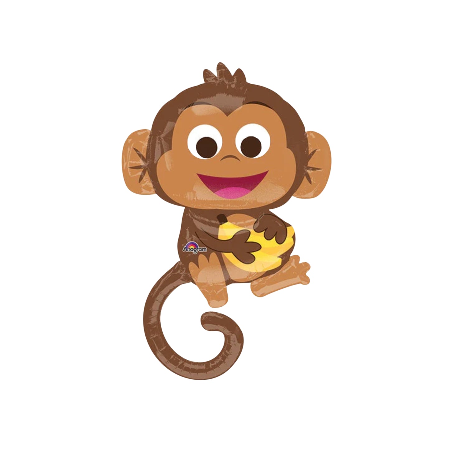 Happy Monkey Supershape Foil Balloon 36''