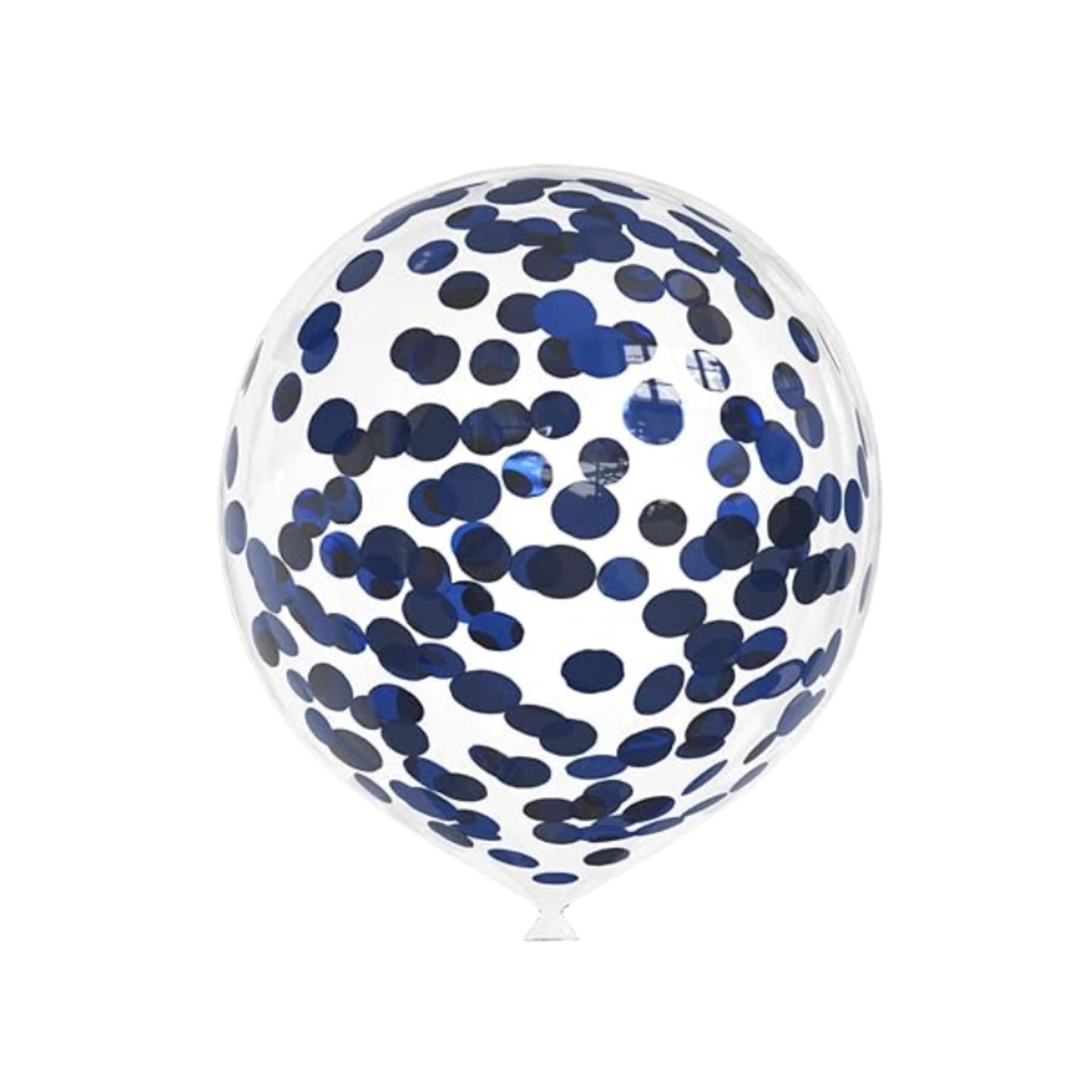Navy Confetti Balloon 11"