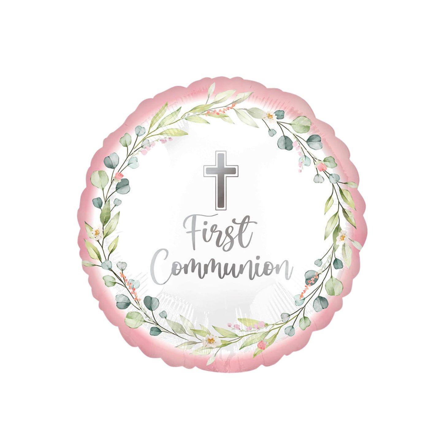 Pink Communion Foil Balloon 18"