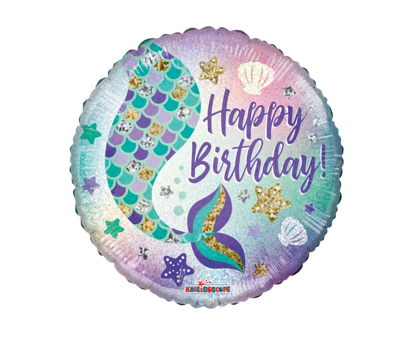 Mermaid Tail Happy Birthday Balloon 18"