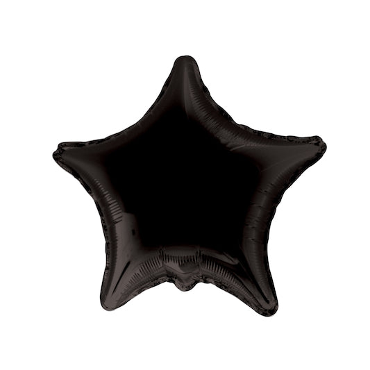 Black Star Foil Balloon 19"
