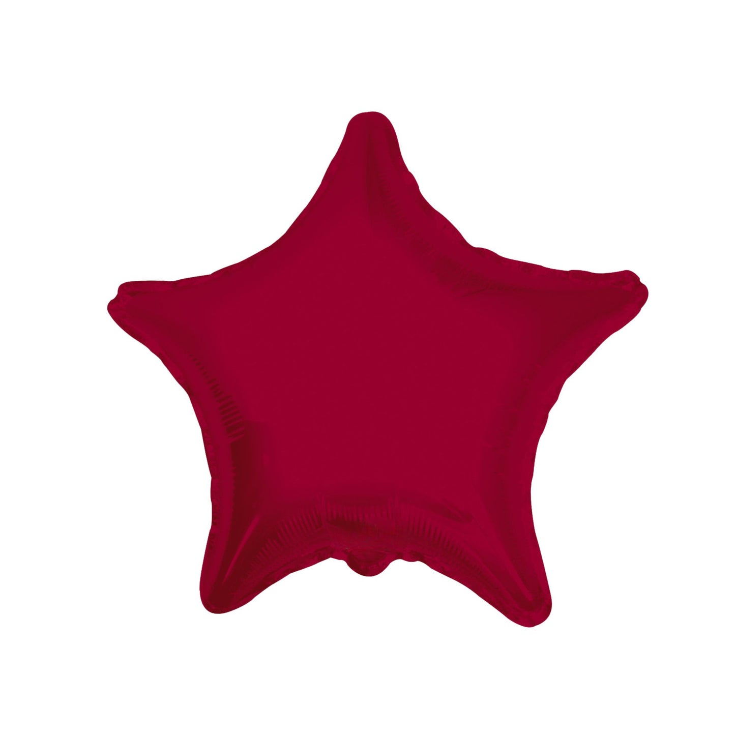Burgundy Star Foil Balloon 19"
