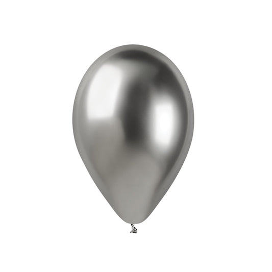 Metallic Silver Balloon 12"