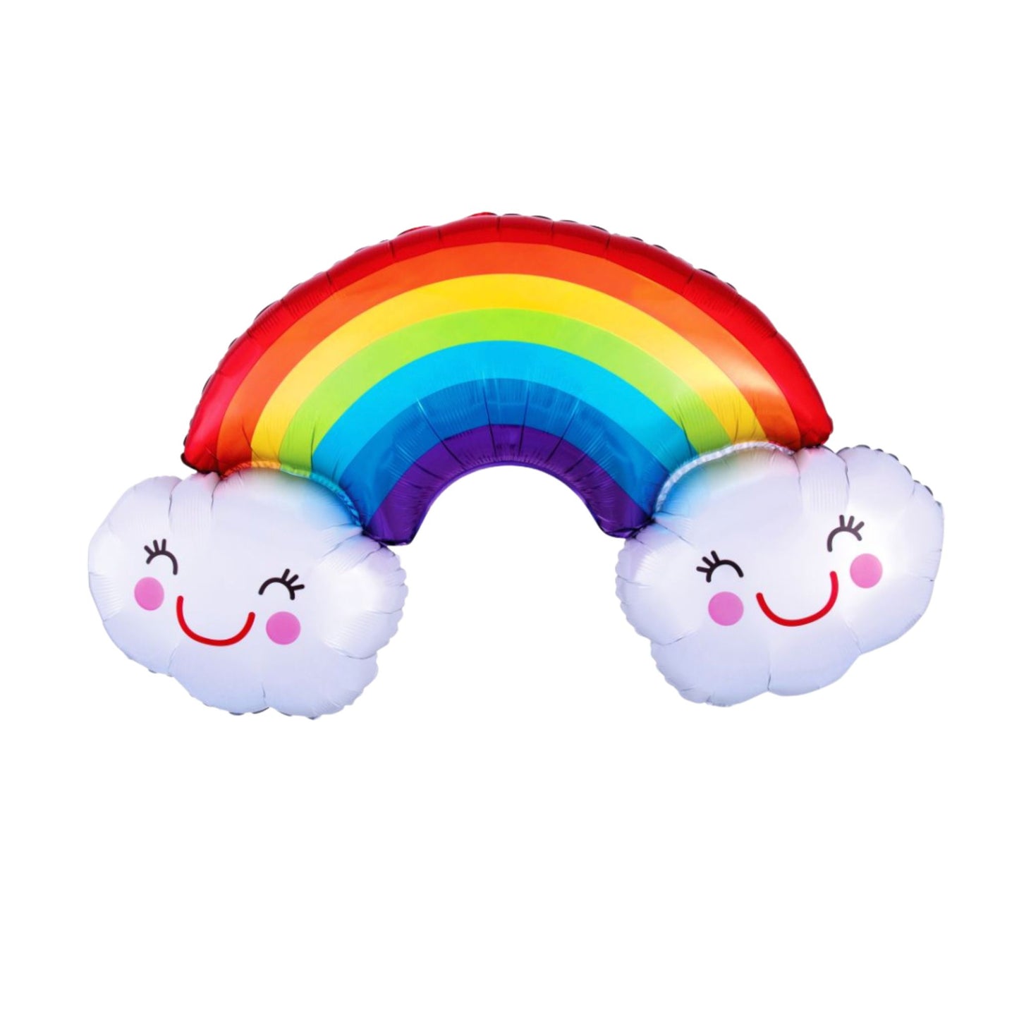 Rainbow with Clouds Super Shape Foil Balloon 37"