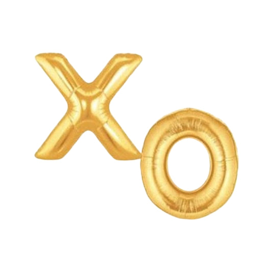 Large "XO" Gold Foil Balloons 34"