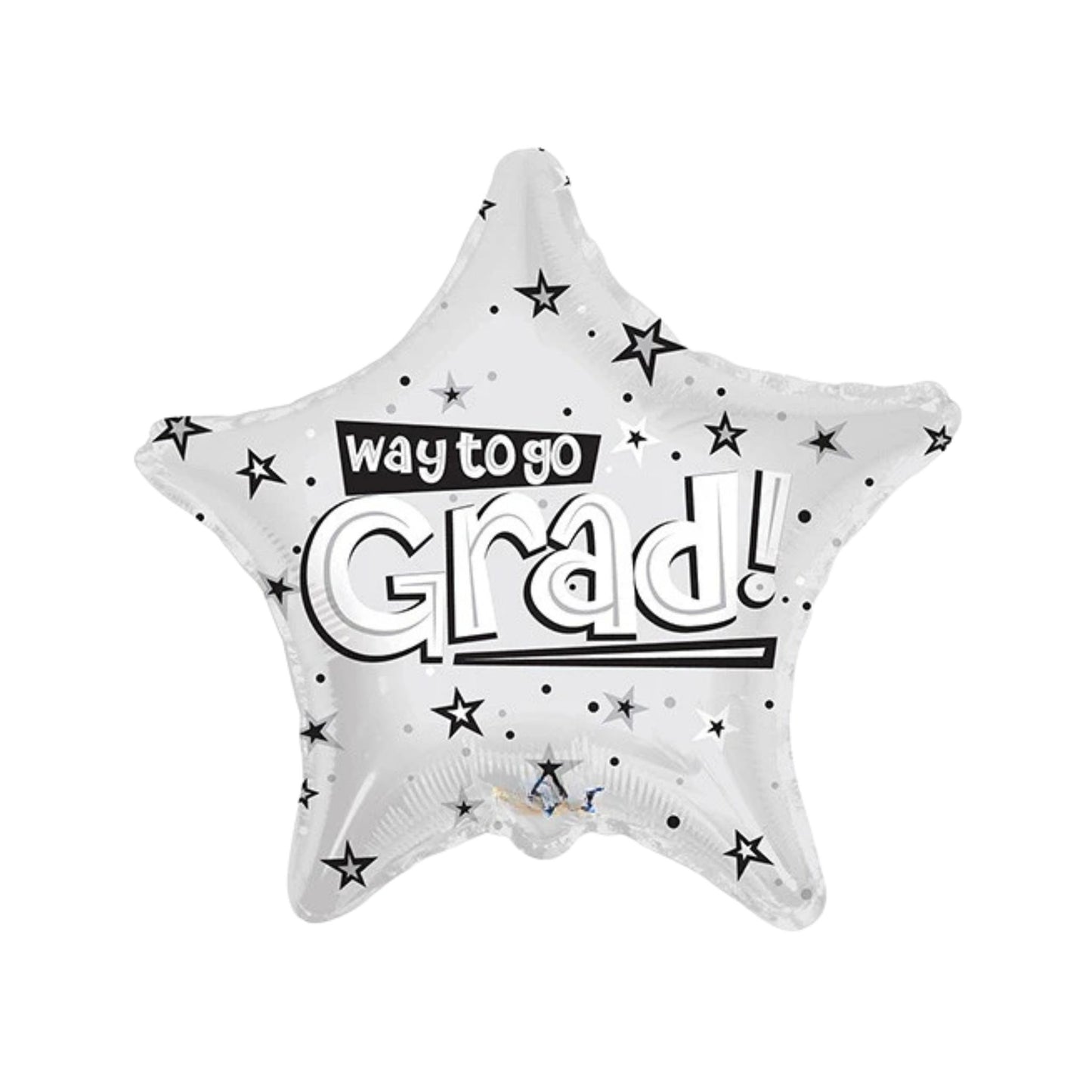 Way To Go Grad Star Foil Balloon 18"