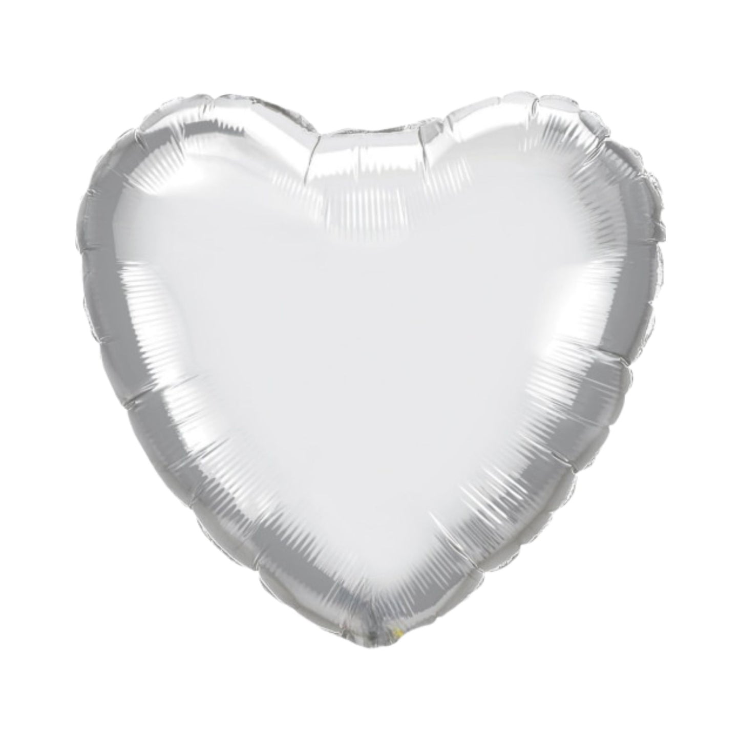 Silver Heart Foil Balloon 19"