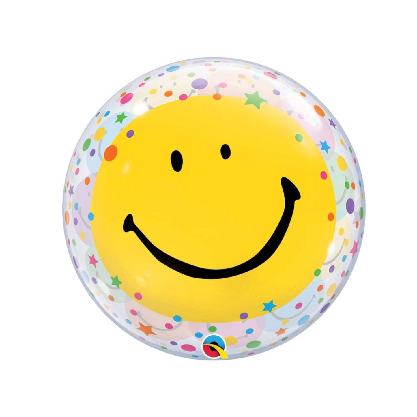 Get Well Soon Happy Face Balloon 22"