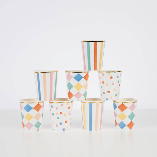 Colourful Pattern Cups