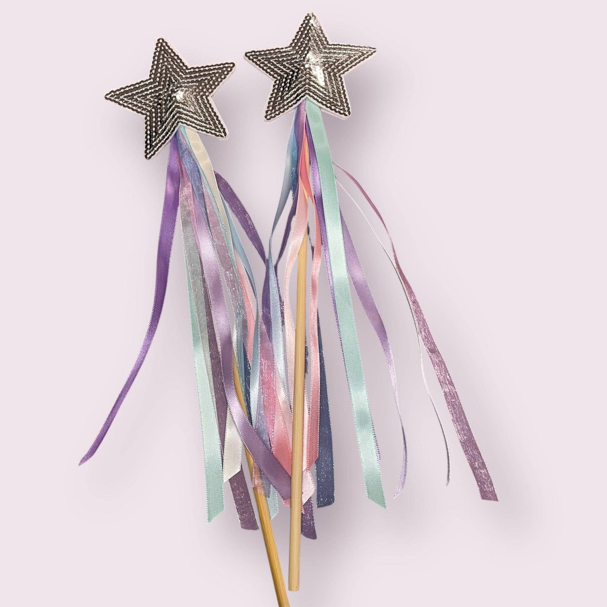 Unicorn Ribbon Wand: Silver & Pastel