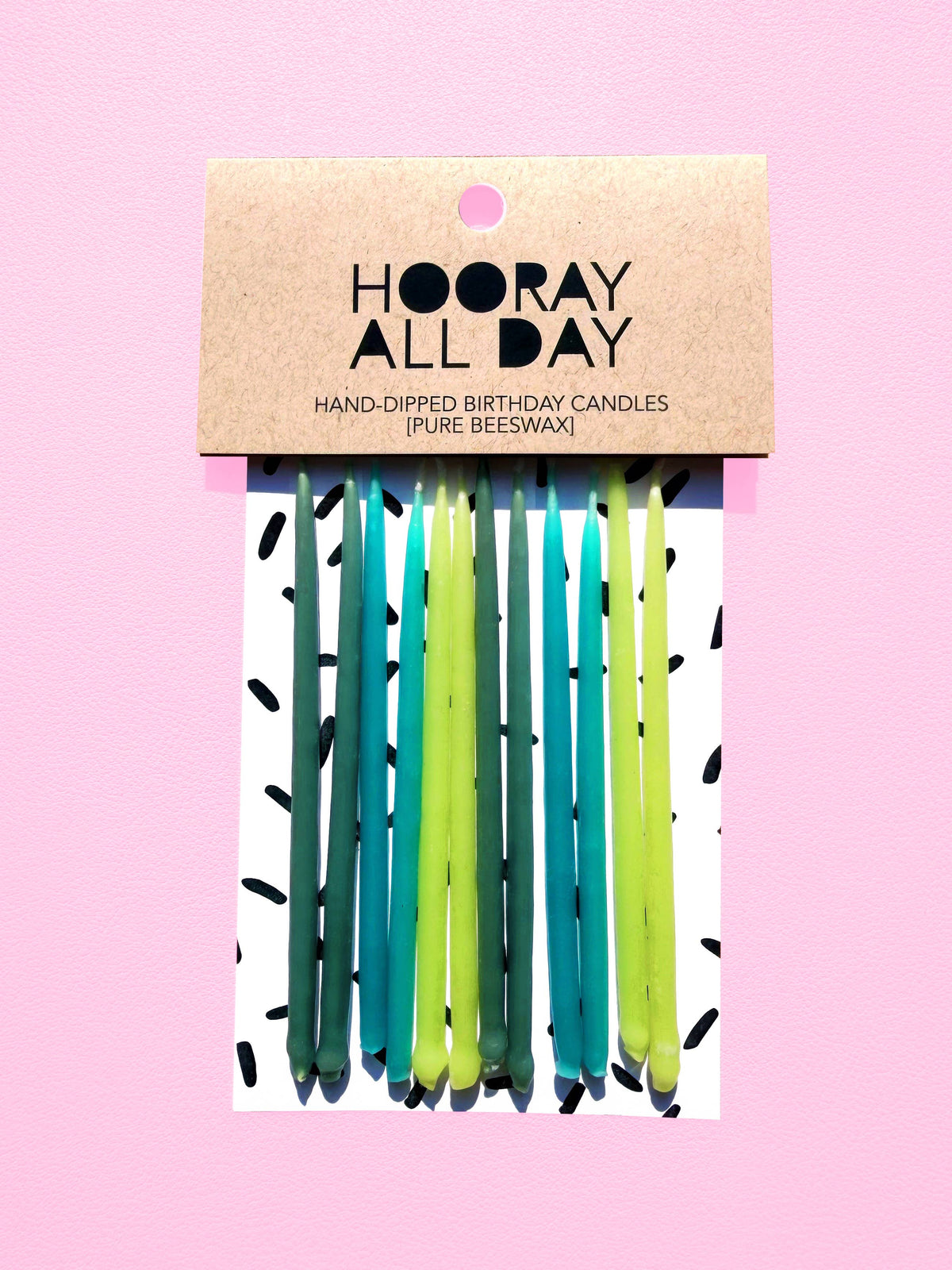 Hand-Dipped Beeswax Birthday Candles: Rainbow Riot