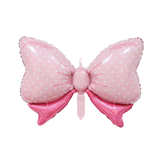 Super Shape Pink Bow Foil Balloon 27"
