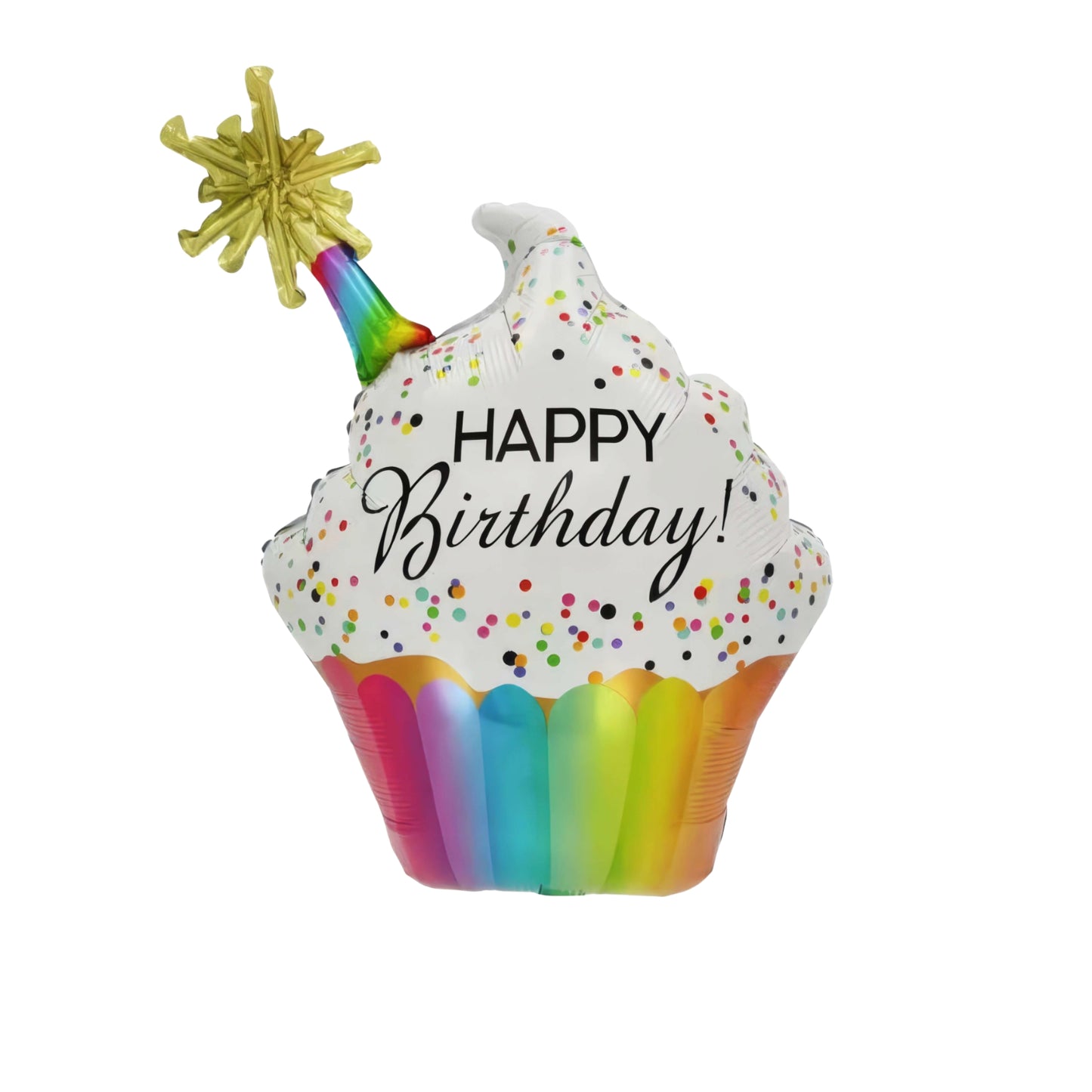 Birthday Rainbow Cupcake Balloon 31''