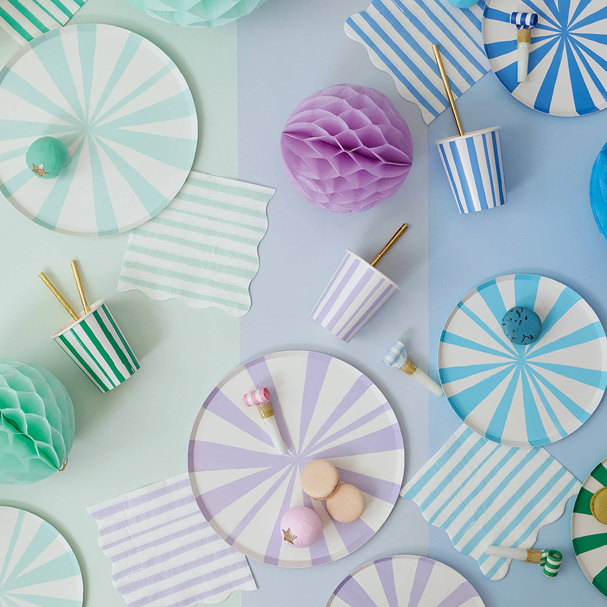 Mixed Stripe Small Napkins