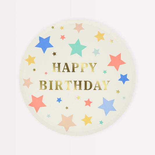 Happy Birthday Stars Side Plates