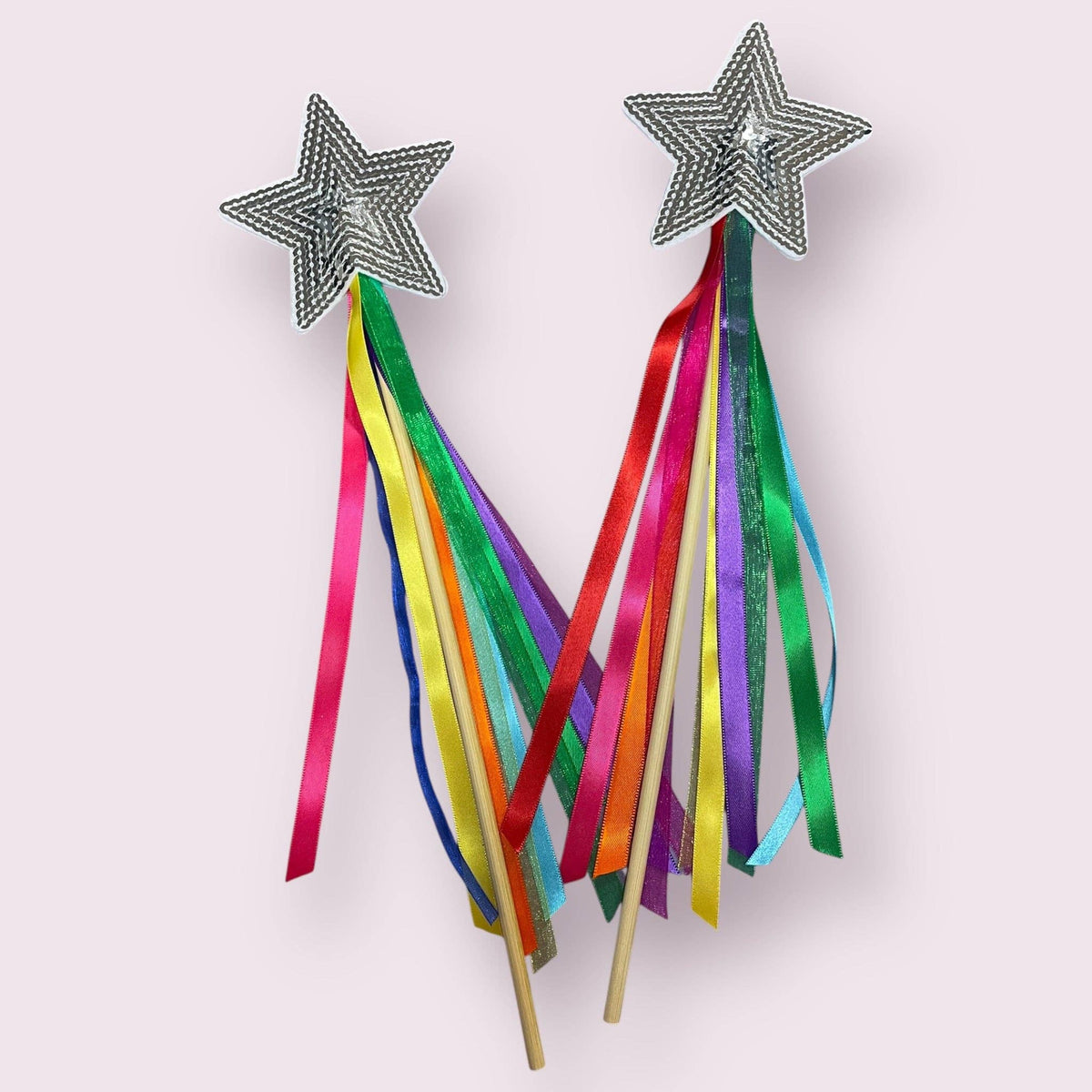 Unicorn Ribbon Wand: Gold & Rainbow