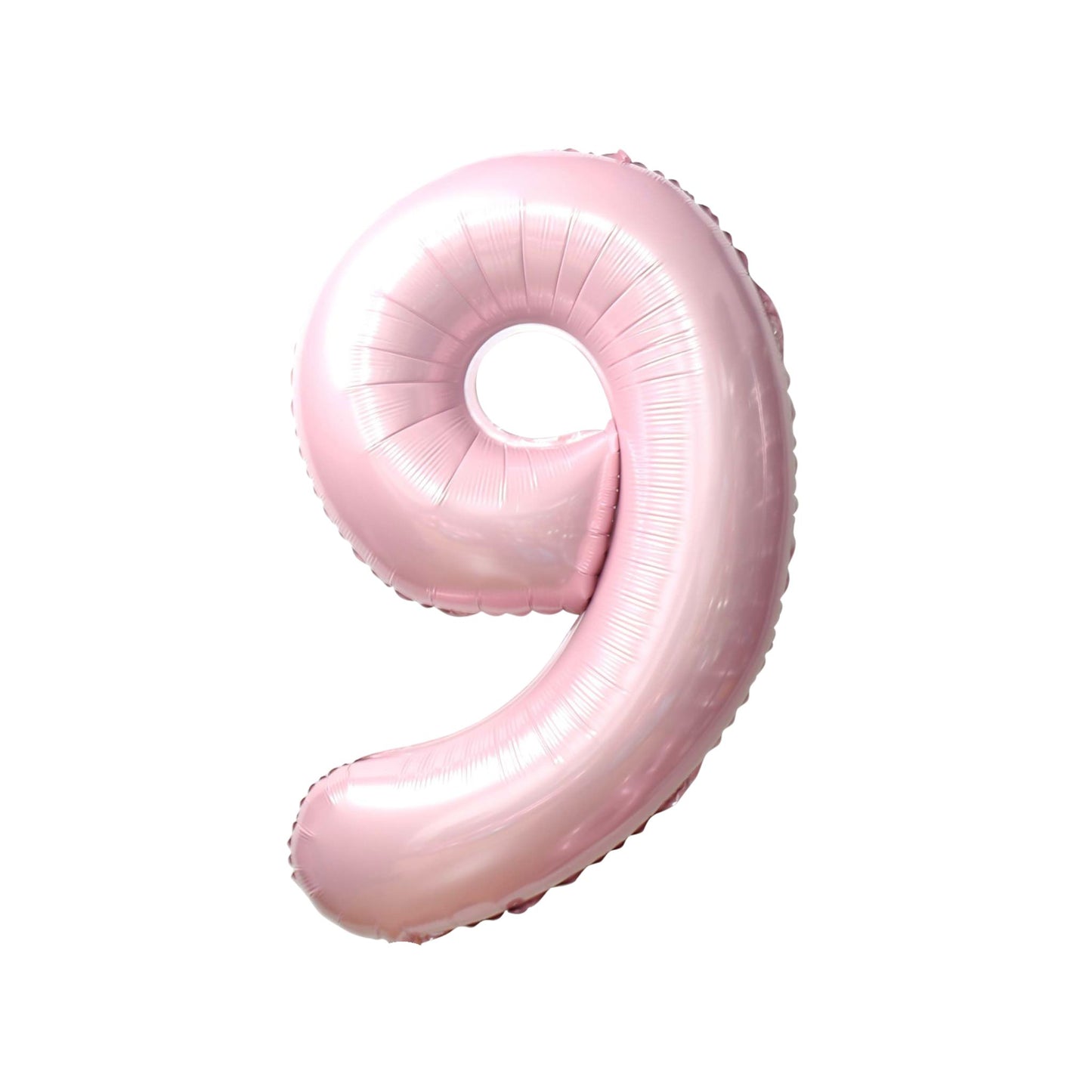Large Number Baby Pink Foil Balloons 34"