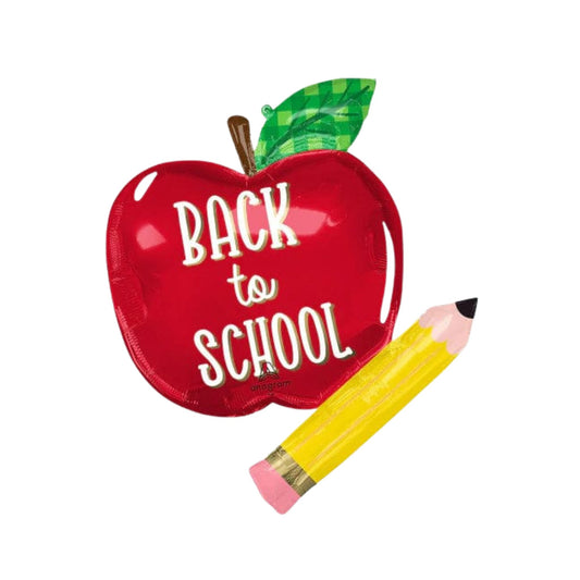 Back To School Apple Foil Balloon 31"