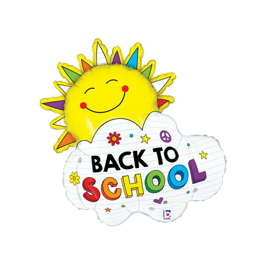 Back To School Sunshine Foil Balloon 31"