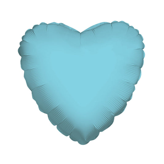 Baby Blue Heart Foil Balloon 18"