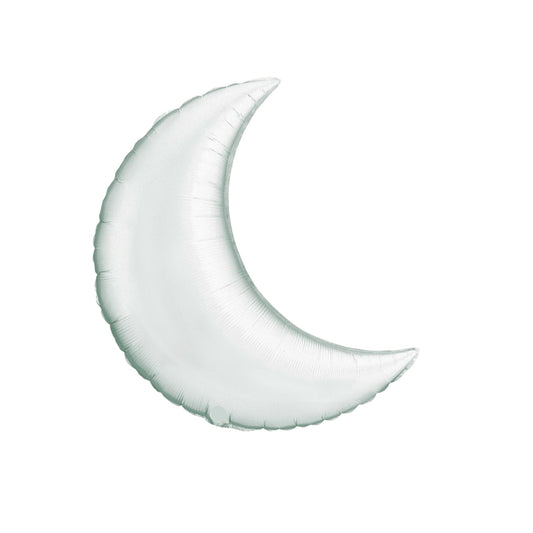 Crescent Moon Silver Balloon 35''