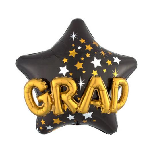 GRAD 3D Star Foil Balloon 30" **LIMITED QTYS**