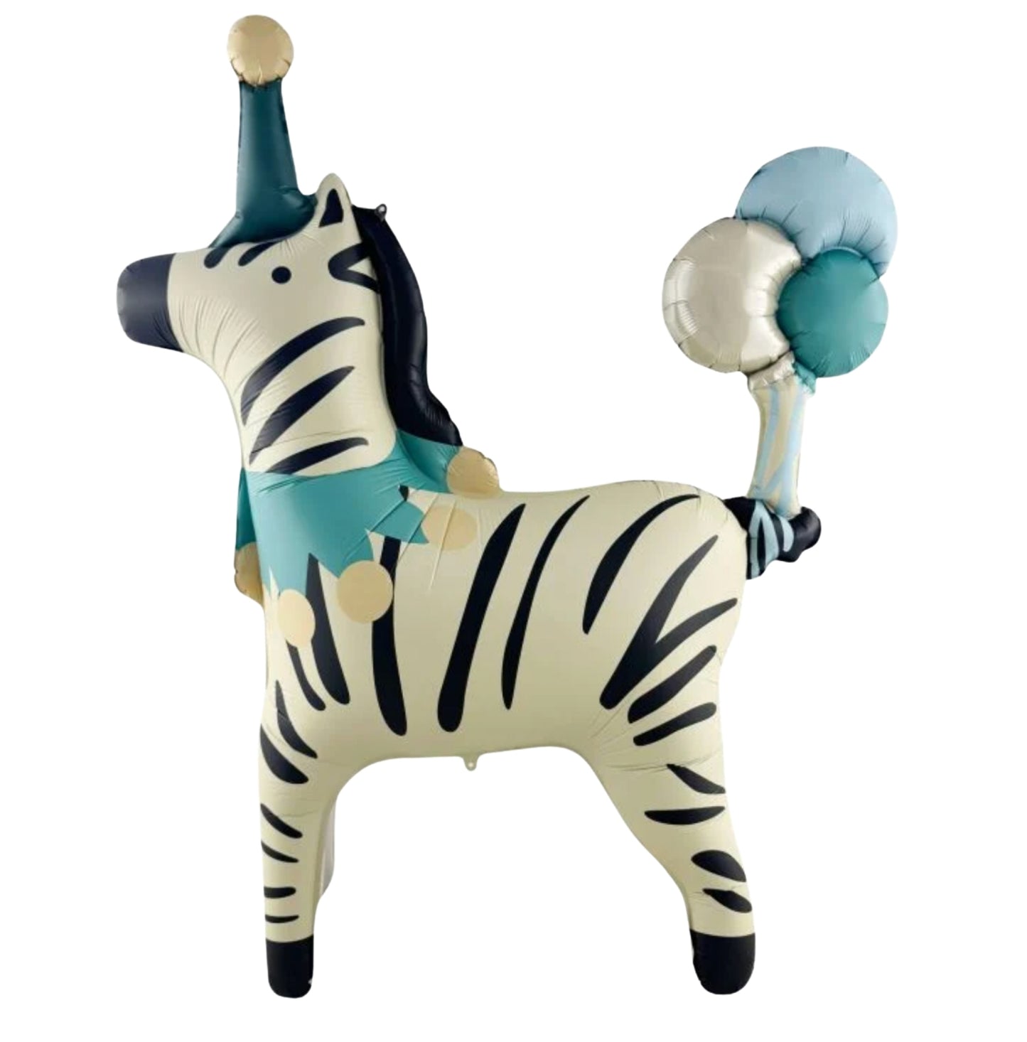 Standing Matte Circus Zebra Balloon 43''