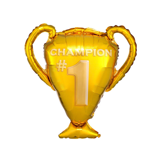 Gold #1 Champion Trophy Foil Balloon 28"