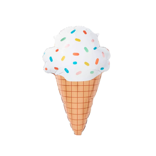Ice Cream Cone Foil Balloon 28"